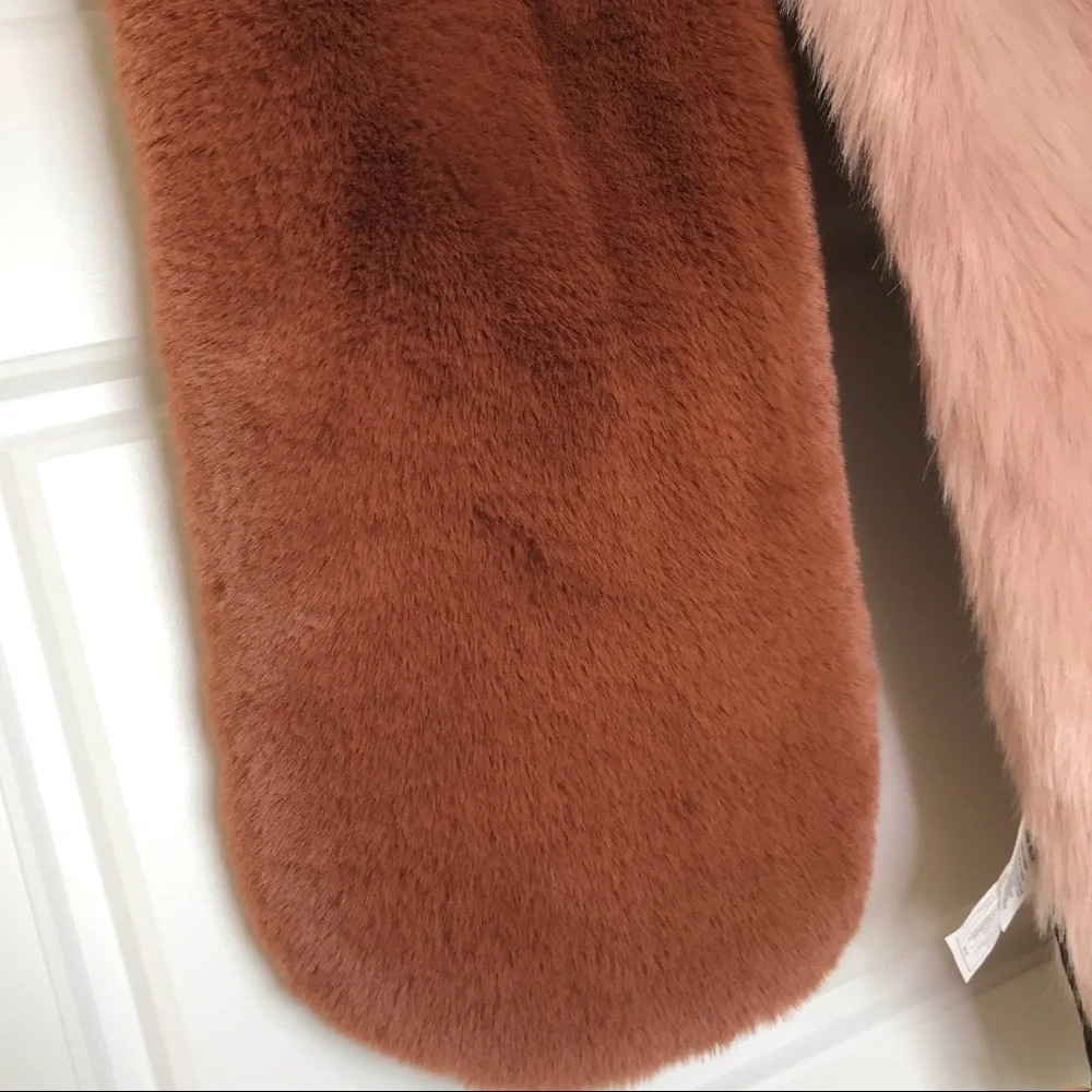 NORDSTROM Halogen NEW Boho Faux Fur Scarf Stole